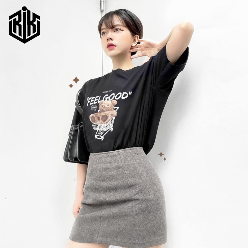 Áo thun unisex form rộng phông tay lỡ nam nữ oversize ATL117 | BigBuy360 - bigbuy360.vn
