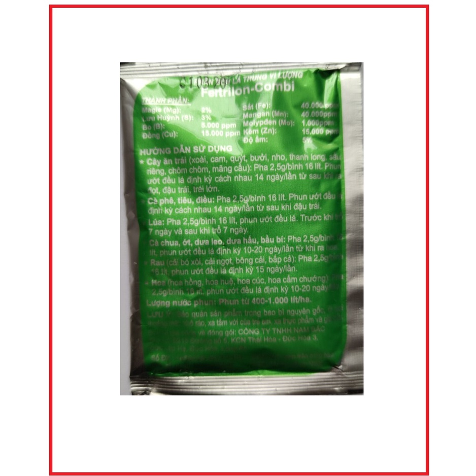 ( HOT ) Phân bón lá trung vi lượng FETRILON-COMBI (25g) - (Nhập khẩu Đức)