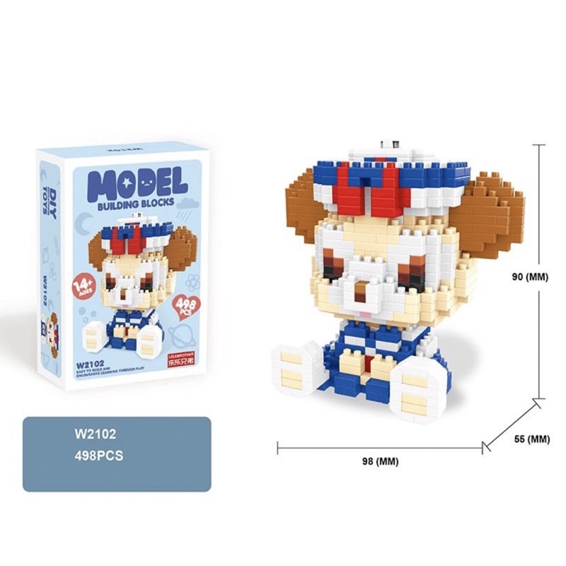 Đồ chơi xếp hình lego nhân vật hoạt hình disney TieuMy bộ mô hình lắp ráp trí tuệ nhựa vũ trụ đáng yêu