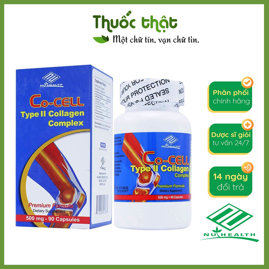 Co-cell Type II Collagen Complex - Hộp 90 Viên - Tăng Cường Hỗ Trợ Sụn Khớp