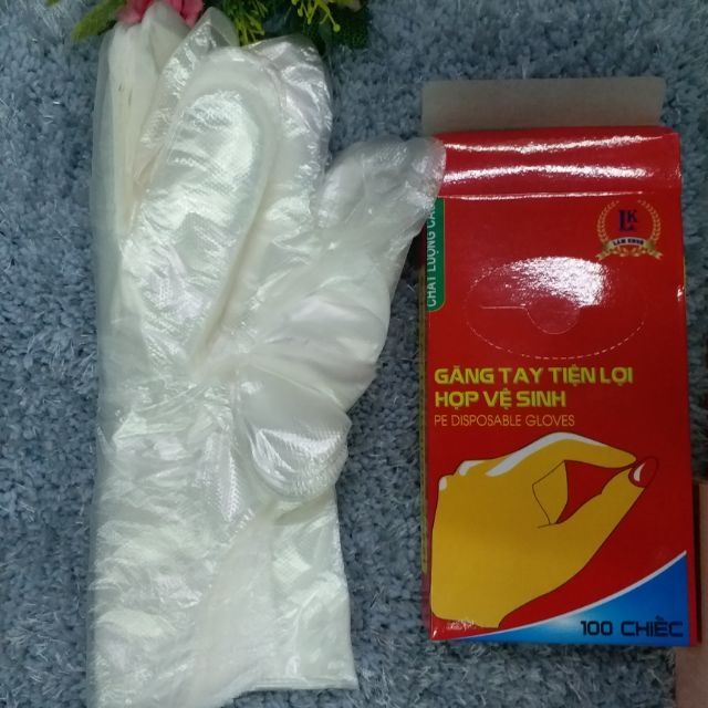 Hộp găng tay nilông 100 chiếc