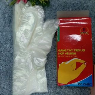 Hộp găng tay nilông 100 chiếc