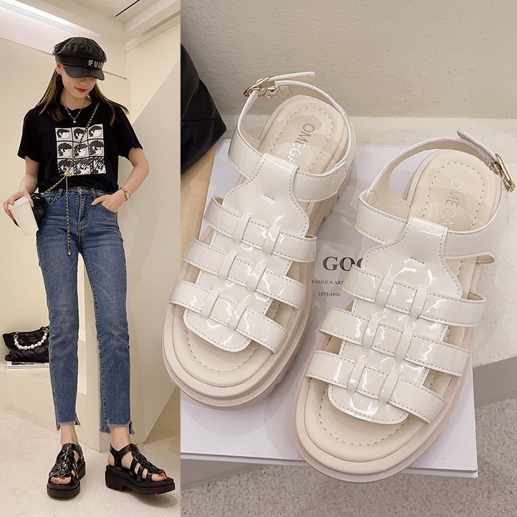 Giày Sandal Gót Vừa Thời Trang Nữ Sành Điệu 2021