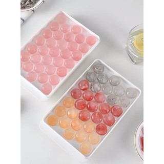 Khay đá tròn 33 viên màu pastel