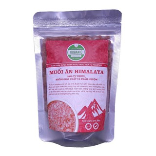 Muối hồng hạt thô himalaya nhập khẩu 100% từ pakistan 500g
