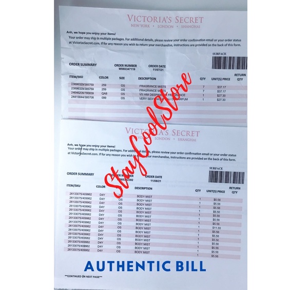 💧🌊Xịt thơm toàn thân AQUA KISS Victoria's Secret 250ml