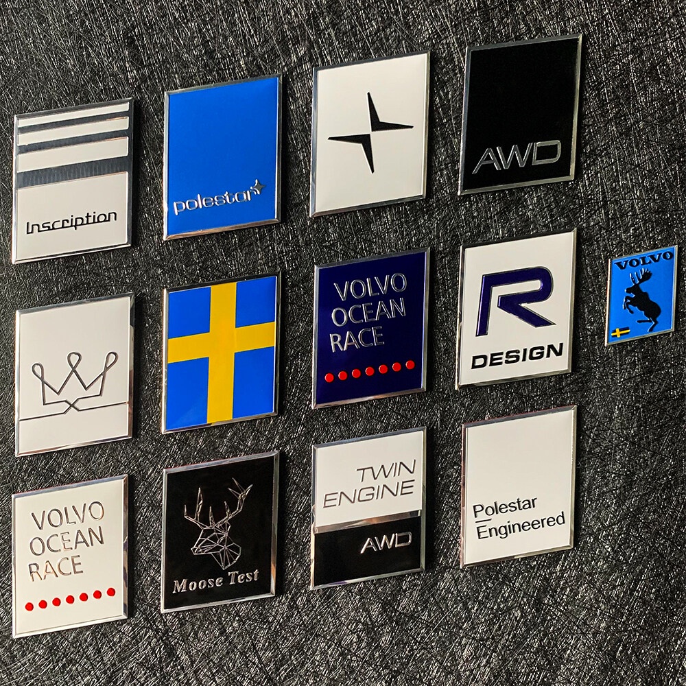 Logo Dán Trang Trí Thân Xe Hơi Bằng Hợp Kim Nhôm Cho Volvo Polaris Mileage RD XC60 XC90 S90 XC40