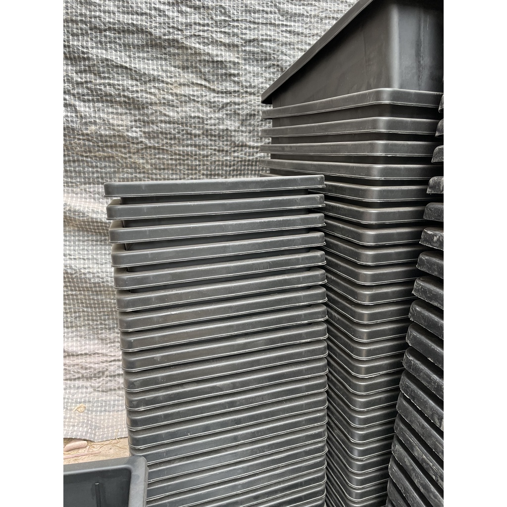 Khay Trồng Rau Thông Minh - Chậu Nhựa Trồng Rau, Trồng Hoa Kiểu Nhật KT 48x34x16 Cm
