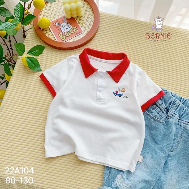 ÁO POLO Ô TÔ CỘC TAY CHO BÉ