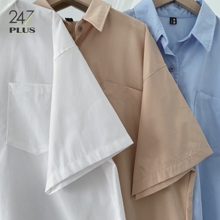 Áo Sơ Mi Cộc Tay Oversize