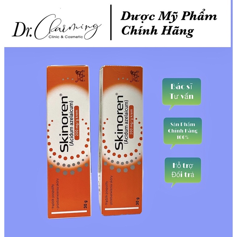 30g Kem giảm mụn mờ thâm SKINOREN AZELAIC ACID 20% hiệu quả