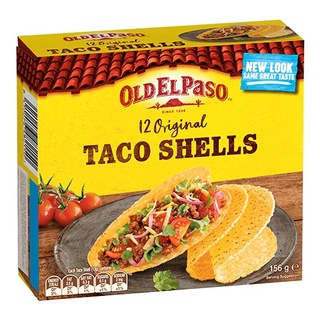 Vỏ bánh taco giòn truyền thống old el paso original taco shells corn, hộp 135g
