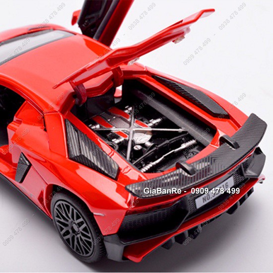 Xe Mô Hình Sắt Kiểu Dáng Aventador Sv - Tỉ Lệ 1:32 - Miniauto - 9750.4