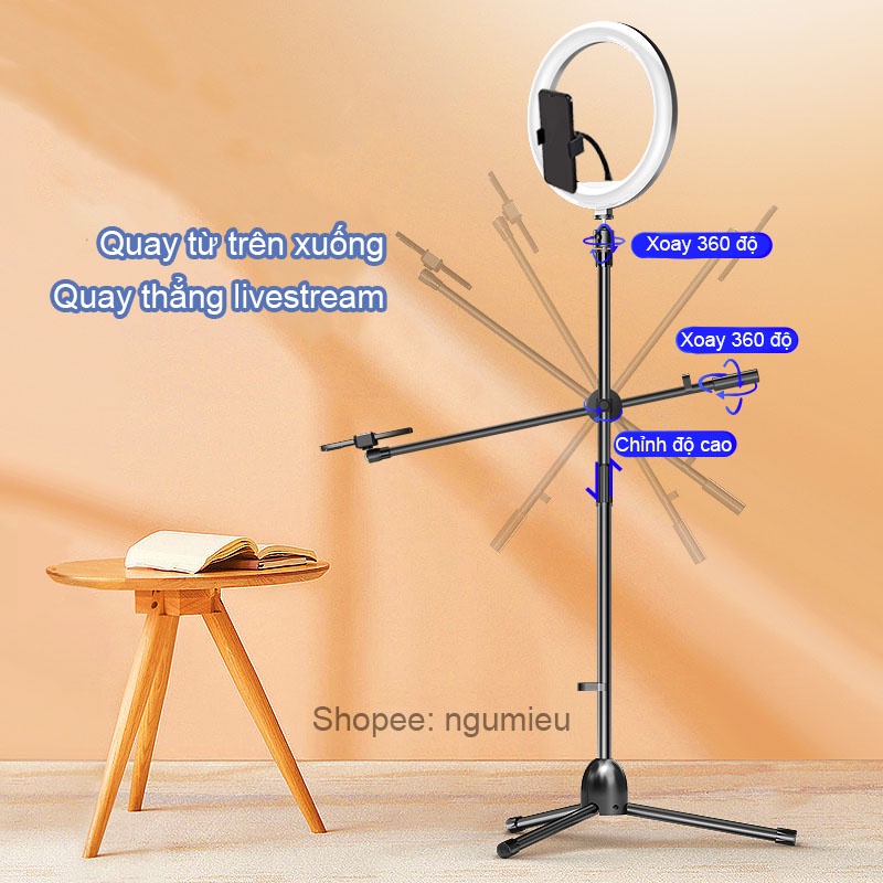 Giá đỡ điện thoại 3 chân, tripod quay phim, chụp hình từ trên xuống
