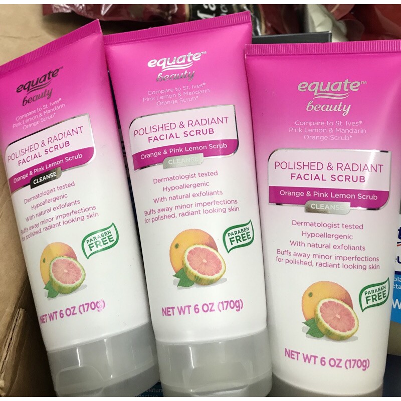 Sữa rửa mặt Equate Beauty Polished & Radiant tẩy tế bào chết cho da