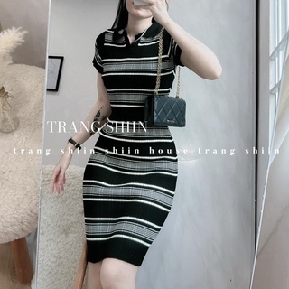 Đầm body len