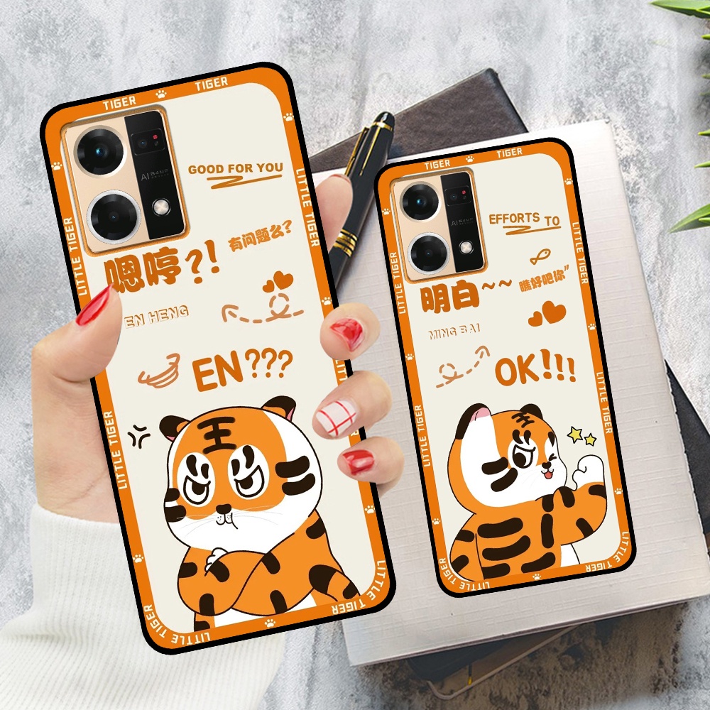 Ốp Oppo Reno 7 4G / Reno 7 5G / Reno 7Z  5G in hình cặp đôi doremon, hổ, khủng long dễ thương