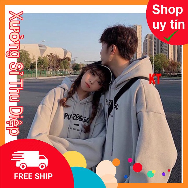 áo hoodies Purpsso cotton min hàng nỉ ngoại tay bồng