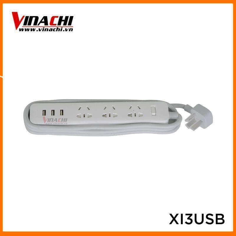 Ổ cắm Xiaomi power trắng 3USB 1.8M - Ổ điện Xiaomi Mi Power Strip Vinachi Trắng 3 Cổng USB Dây Dài 1,8m