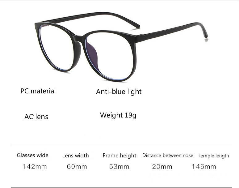 kính chống bức xạ Kính chống tia sáng xanh thời trang hàn quốc kính máy tính chống bức xạ