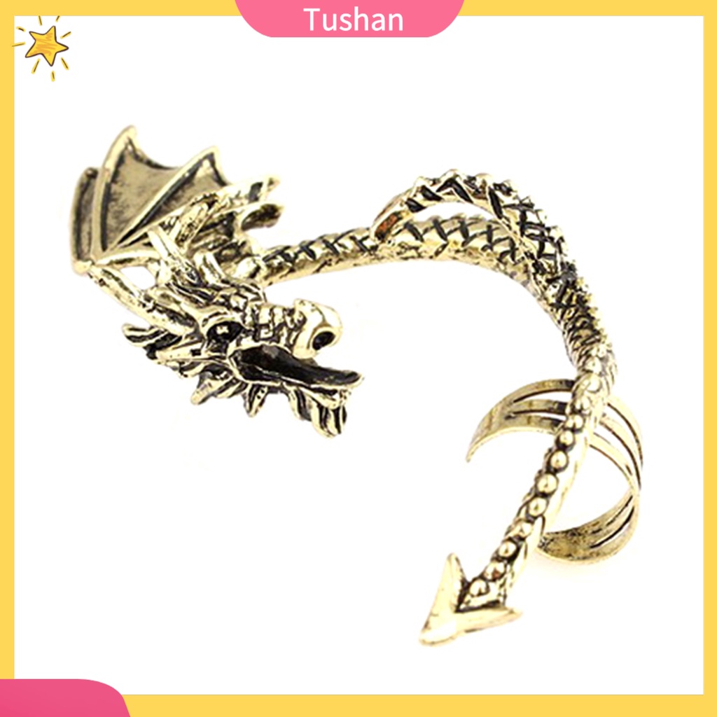 Khuyên vành tai hình rồng phong cách cổ điển cá tính dành cho nữ
