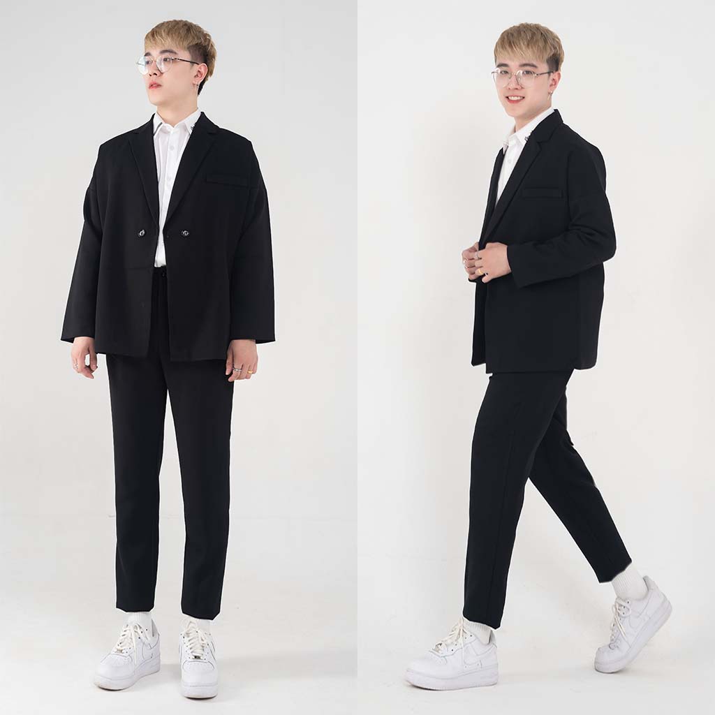 Áo khoác blazer nam bigsize  MALTRIK dáng dài phong cách Hàn Quốc lịch lãm chất liệu tuyết mưa cao cấp