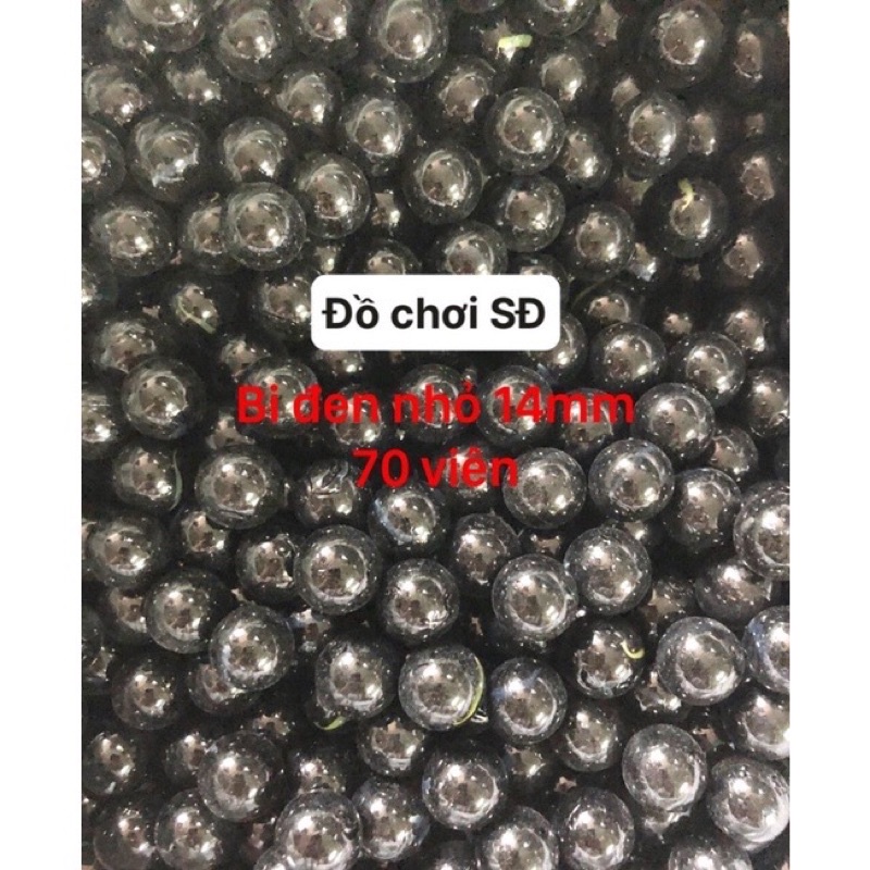 Bi bắn trẻ con - Bi thủy tinh nhỏ 14mm - 16mm - bịt 70 viên