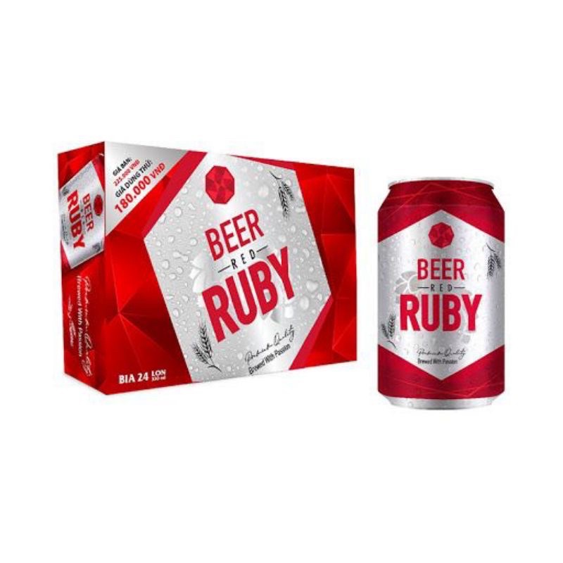 Bia Ruby đỏ 330ml (24 Lon)