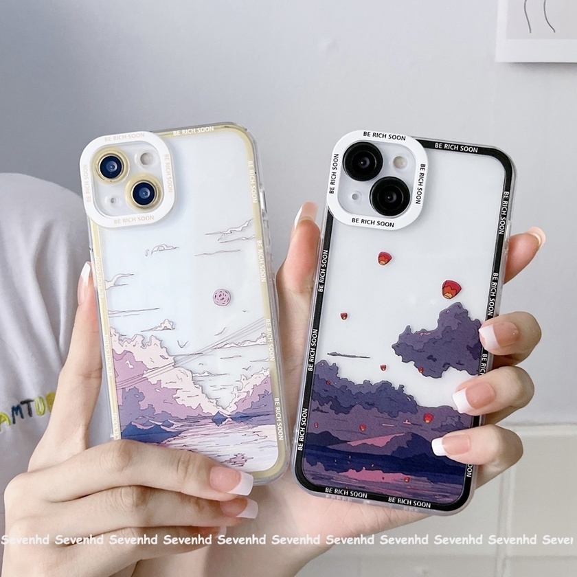 Ốp Điện Thoại Họa Tiết Ngọn Núi Thời Trang Cho iPhone 13 12 11 Pro Max SE2020 X XR XS Max 8 7 6 6s Plus