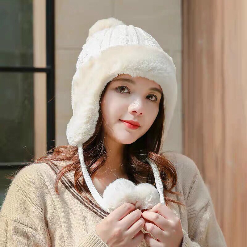 MŨ LÔNG CỪU PHONG CÁCH HÀN QUỐC MÃU MỚI SIÊU ĐẸP CỰC ẤM