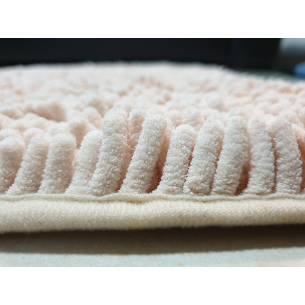 01 THẢM CHÙI CHÂN NHÀ TẮM CAO CẤP- SỢI MICROFIBER SIÊU THẤM HÚT-CONDOR- 50X80CM-MÀU XANH, KEM NHỚT