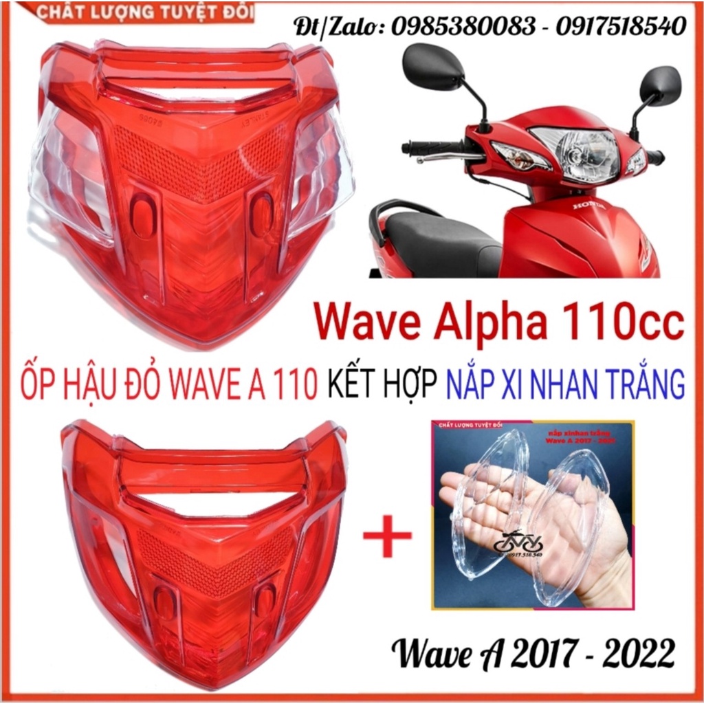 Combo Nắp Đèn Hậu (stop) Kèm Nắp Xinhan Wave A 2017 - 2022, Wave A 2006 - 2016 , Wave S 100 , Rs 100 , Wave 50cc