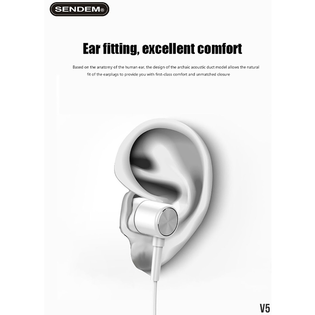 Tai nghe Earpod Sendem V5 - Cam kết chất lượng