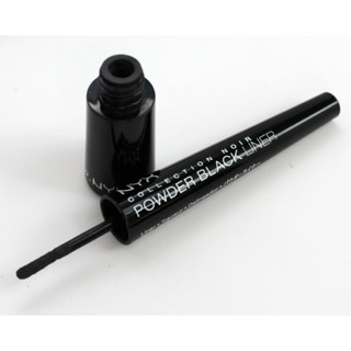 Bột kẻ mắt nyx powder black liner