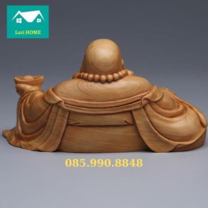 Tượng phật phong thủy gỗ Hoàng Dương cao cấp, Tượng trang trí -M12 Di lặc 2 . .. . .