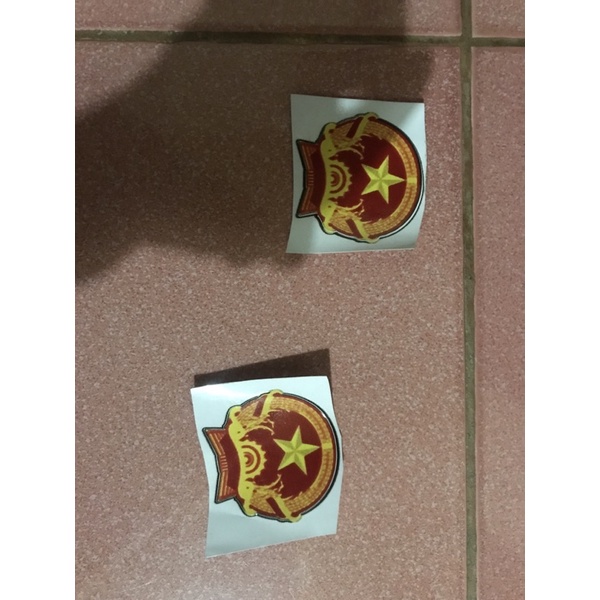 Tem đảng dán xe máy