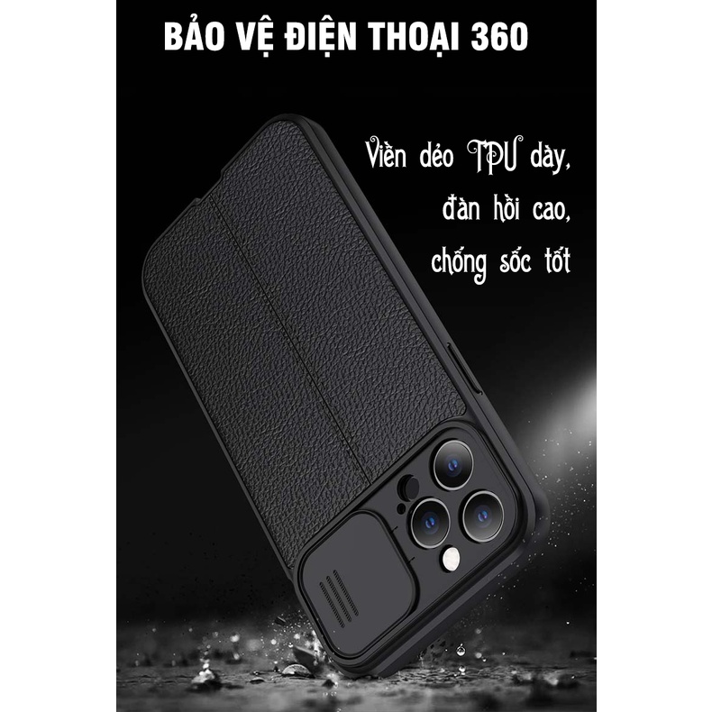 Ốp lưng kéo nắp kiểu mới cho iPhone 7 / 8 / SE / Plus / X / XS / Max / XR / 11 / 12 / 13 / 14 / Pro / Pro Max / Mini