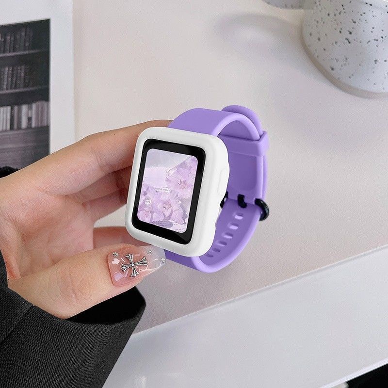Dây Đeo Silicone + Ốp Bảo Vệ 2 Trong 1 Cho Đồng Hồ Thông Minh Redmi Watch 2 lite / Mi Watch 2 lite