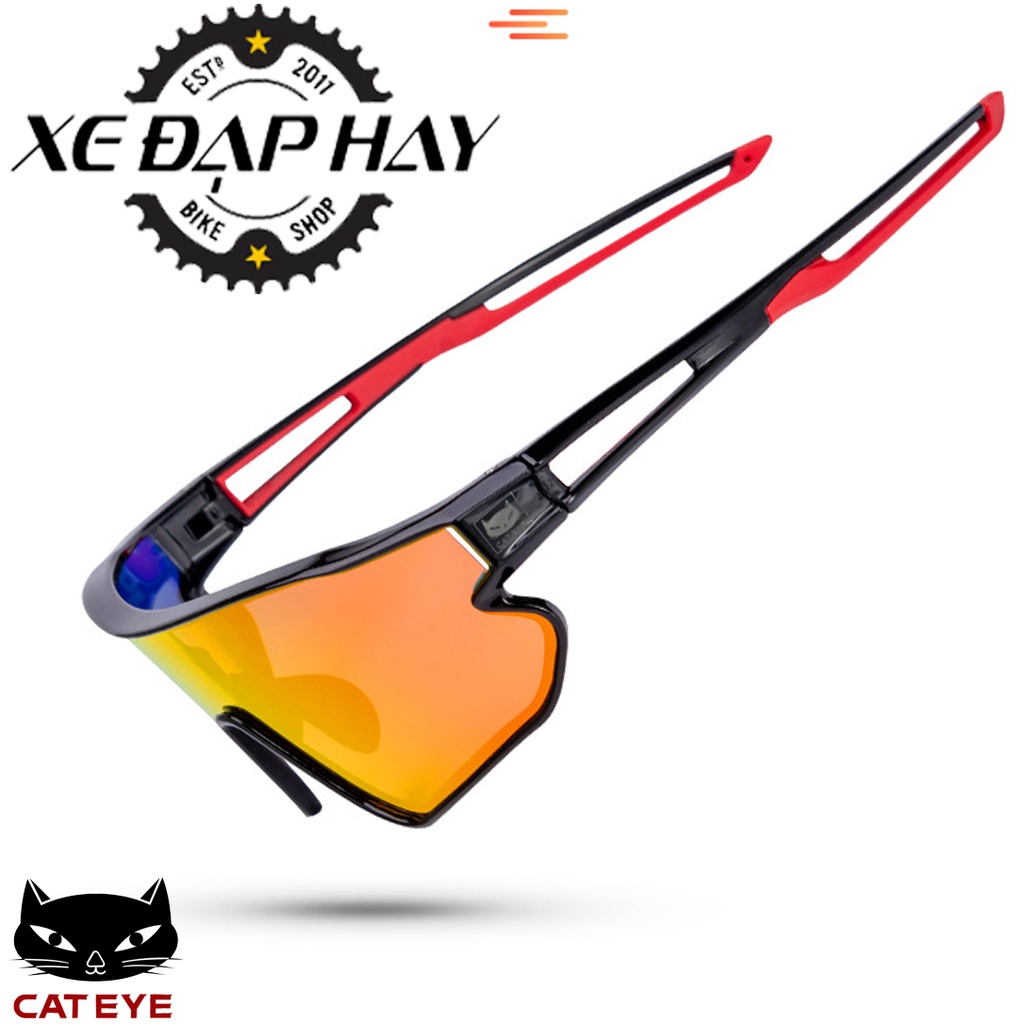 Kính Đi Xe Đạp Chính Hãng CATEYE | Model Polarized Kính Tráng Gương Chống Tia UV