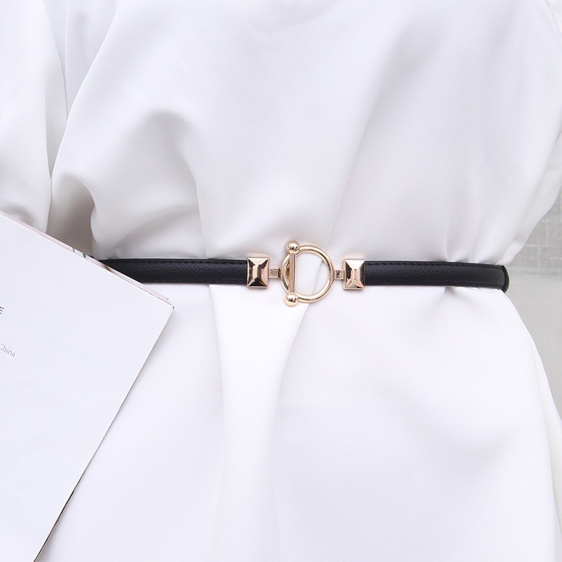 ĐAI VÁY bản nhỏ mặt tròn 1.4cm ĐV010 - thắt lưng váy belt váy áo size nhỏ nịt áo váy mặt tròn cài phía trước Meo shop