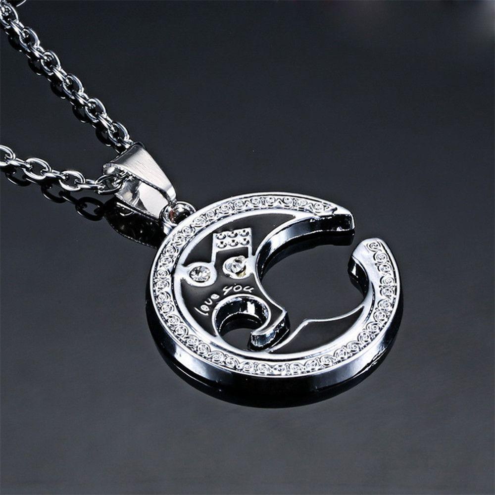 Set 1 / 2 Vòng cổ Mặt Ghép Đôi Cho Cặp Đôi