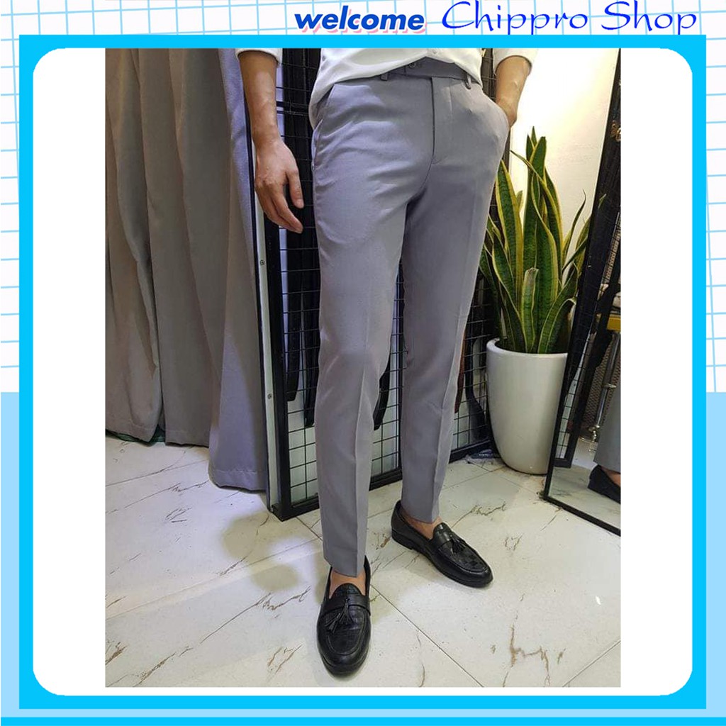 Quần tây nam vải Tuyết Mưa loại 1 dáng ôm , ống côn | BigBuy360 - bigbuy360.vn