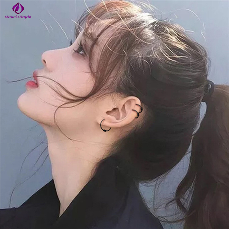 1 Khuyên Tai Bạc Thời Trang 6mm 9mm 11mm Chống Dị Ứng Cho Nữ