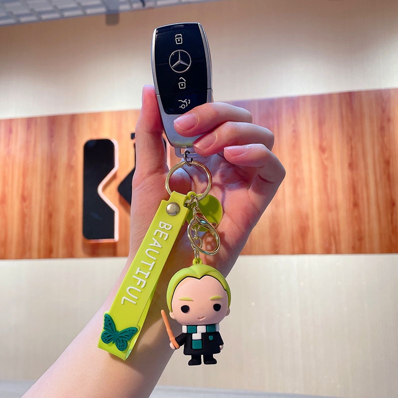 Móc Chìa Khóa Xe Hơi Bằng PVC Họa Tiết Hoạt Hình Harry Potter Dễ Thương