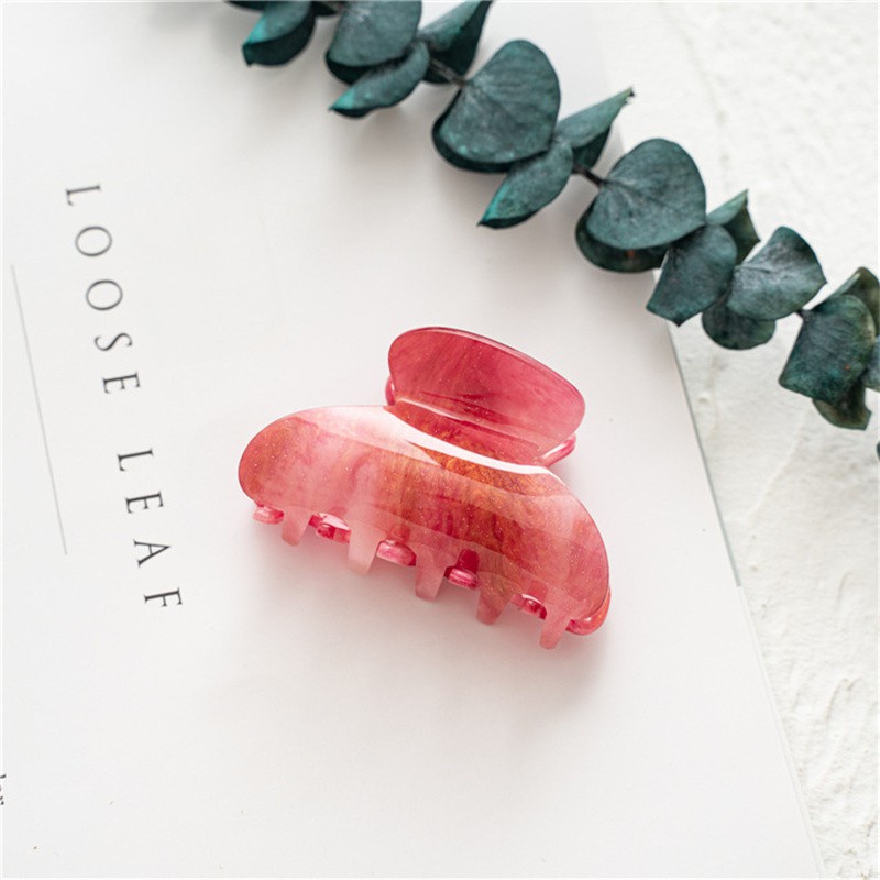 Kẹp Tóc Bằng Nhựa Acrylic Kiểu Hàn Quốc Đơn Giản Dành Cho Nữ