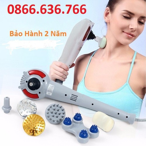 Máy Massage cầm tay 7 đầu HÀN QUỐC - ĐÈN HỒNG NGOẠI