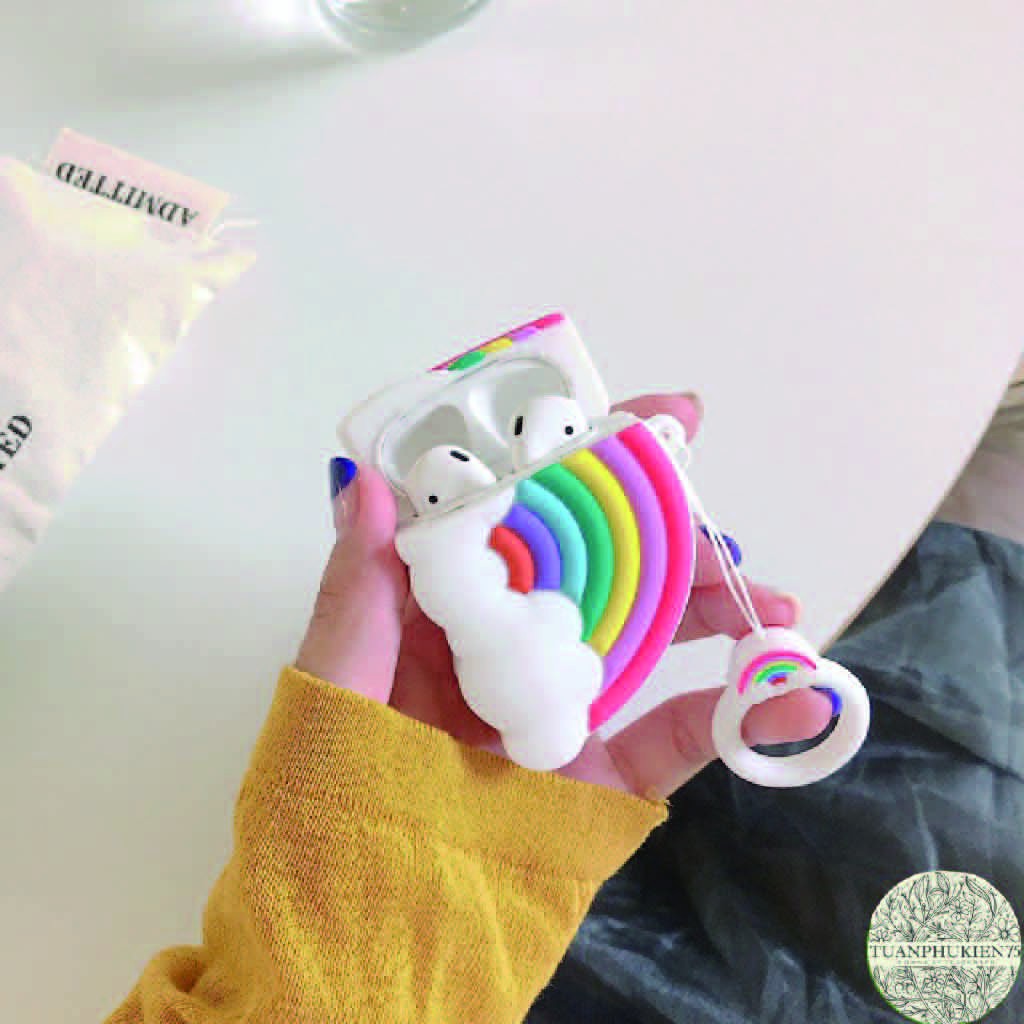 Airpods Case CUTE RAINBOW Case Tai Nghe Không Dây Airpods 1/2/i12 - MOBILE89