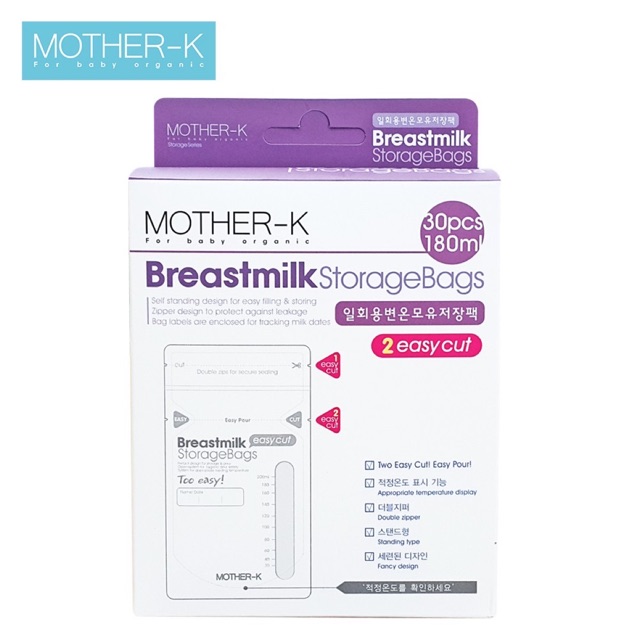 Túi trữ sữa Mother-K 180ml