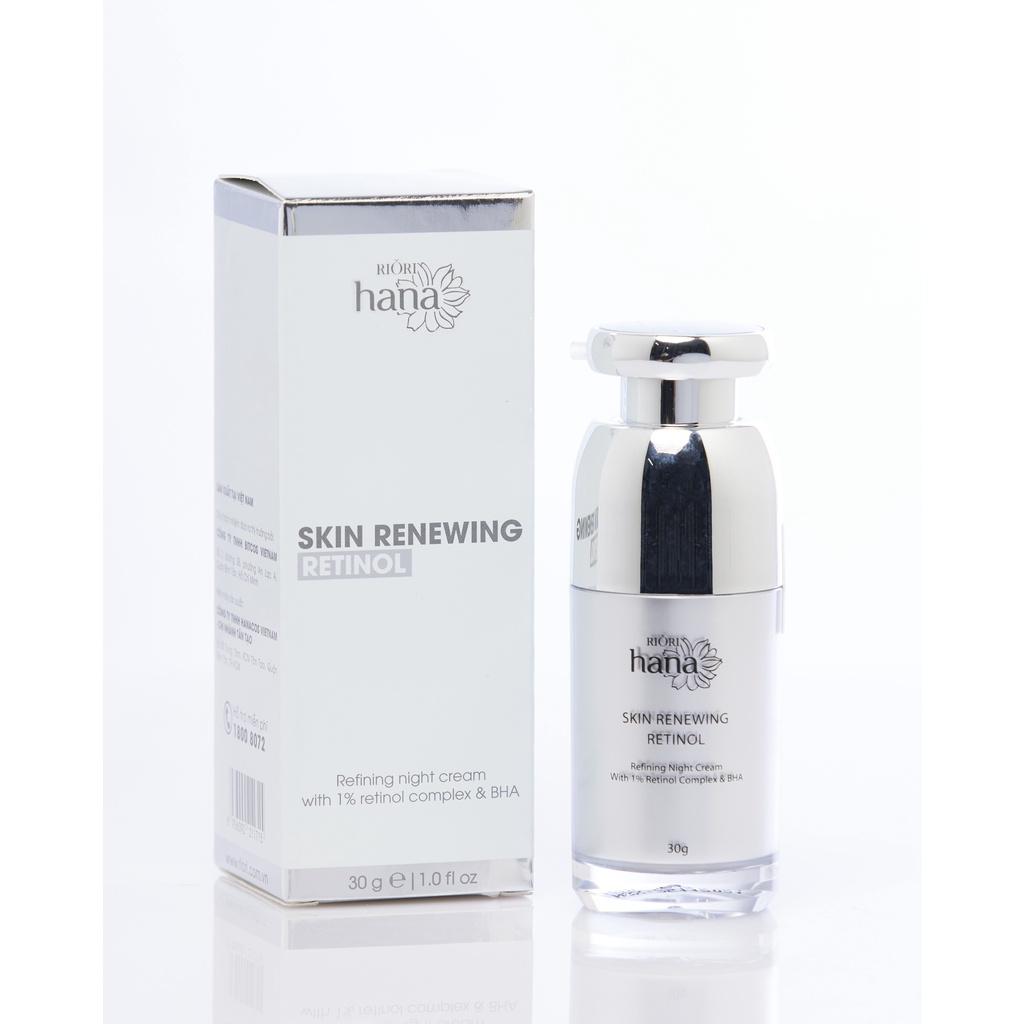 Kem Dưỡng Retinol 1% Và BHA - Giảm Mụn Ngừa Lão Hóa Tái Tạo Phục Hồi Da - RIORI Skin Renewing Retinol - 30g