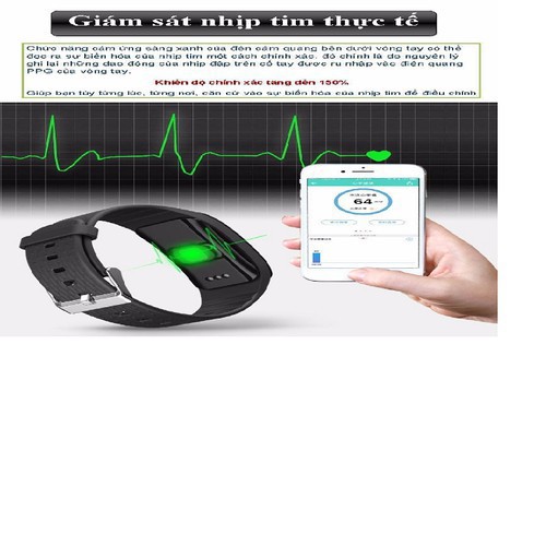 [BÁN CHẠY]  vòng tay - Vòng tay thông minh đo huyết áp, nhịp tim, oxi A59 - A59